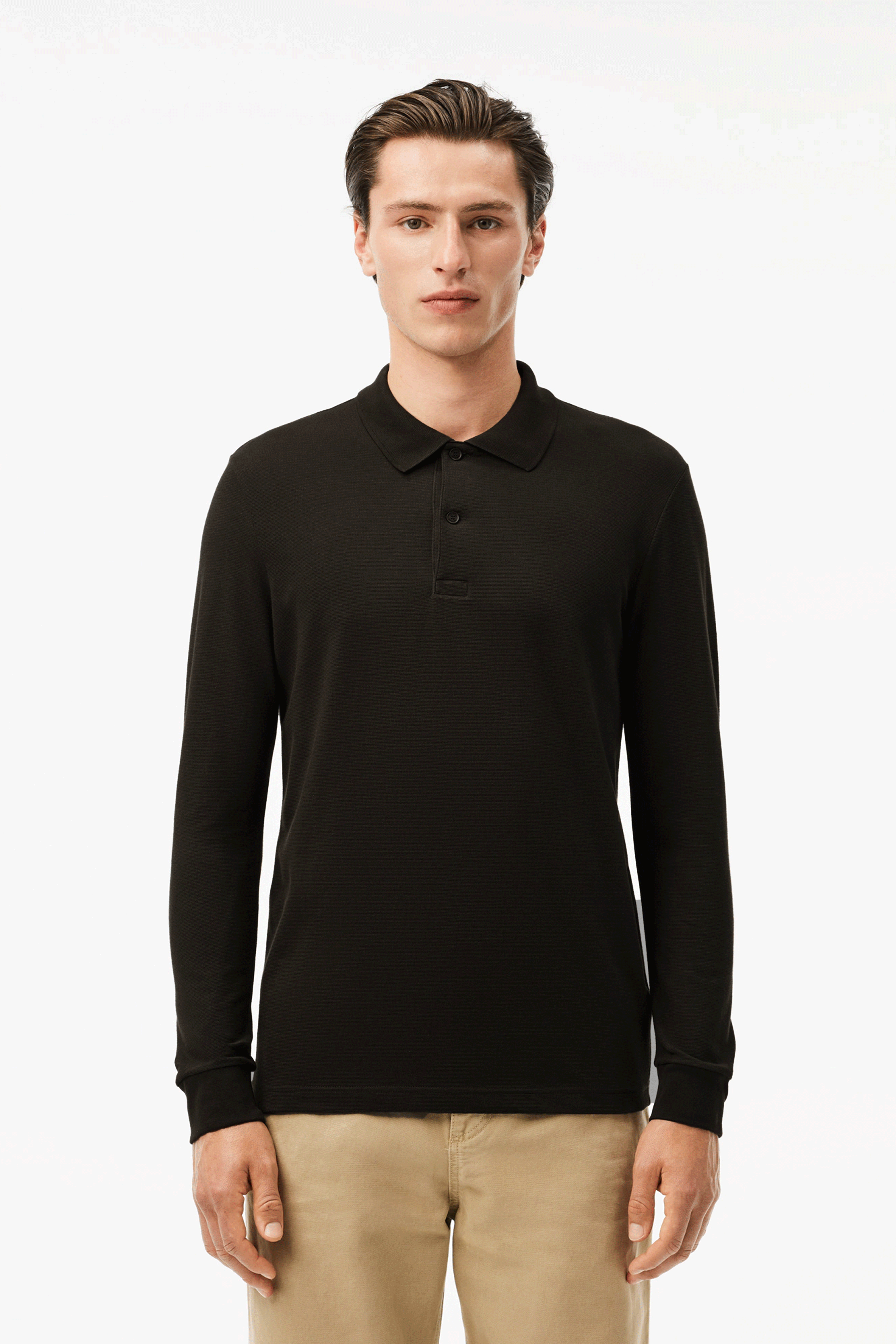 The Premium Pima Cotton Long Sleeve Polo Shirt